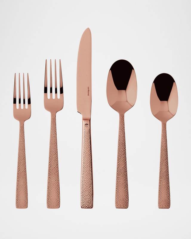 Sienna Copper 5-Piece Flatware Place Setting